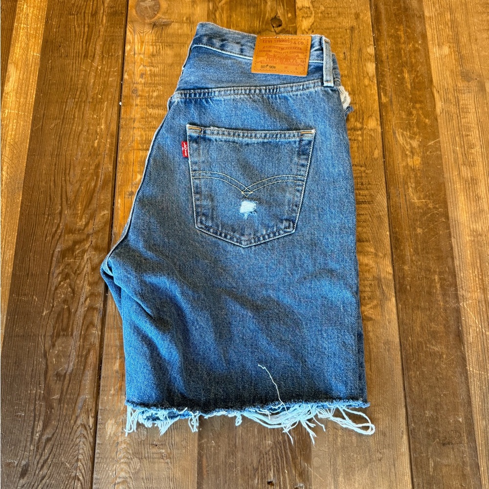 Womens Blue Denim Shorts